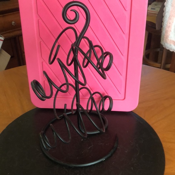 Wrought Iron 4 Bottle Wine Rack 16”x9.5” - Picture 2 of 2